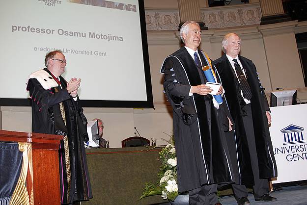 Motojima receives honorary doctorate degree from FUSENET Member Ghent University